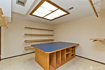 Dedicated craft space.
