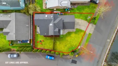 Corner lot located across from protected green space.