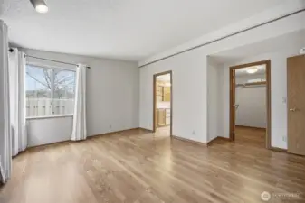 Primary Suite with walk in closet