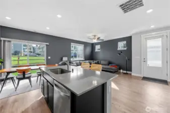 Designer paint and accent walls add warmth and style throughout the home.