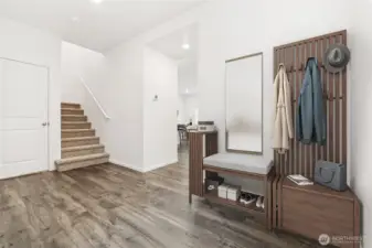 Entry Staged - Photos are for representational purposes only, colors, elevation and features may vary.