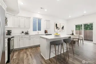 Kitchen, bar stool seating - Photos are for representational purposes only, colors, elevation and features may vary.