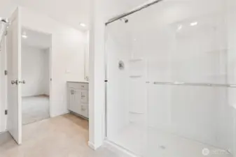 Primary Walk-in shower - Photos are for representational purposes only, colors, elevation and features may vary.