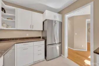 Lots of storage including a deep walk-in pantry around the corner