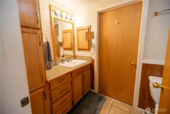 Same shared bathroom