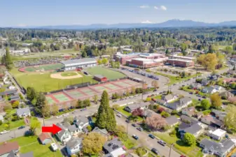 North toward Snohomish High School.