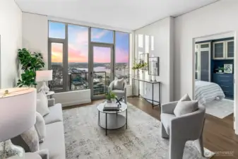 expansive living room