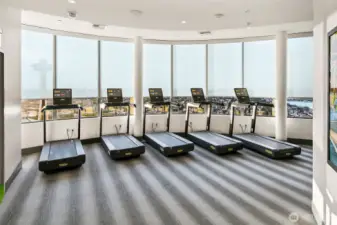 40th floor gym- you will be motivated to move up here