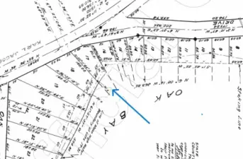 Close up showing boundaries