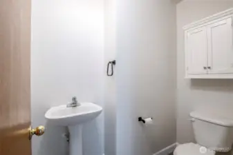 Half bath off kitchen on main floor