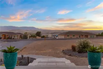 Sunset View from your front porch and living room