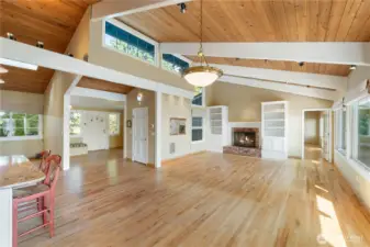 Wood fire place for cozy fall days