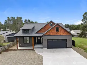 New built home from the street entrance