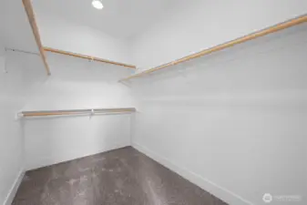 Large walk in closet area in the primary bedroom