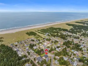 showing the distance to the  deeded beach path
