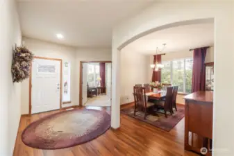 Expansive laminate hardwood flooring was installed in January of 2024