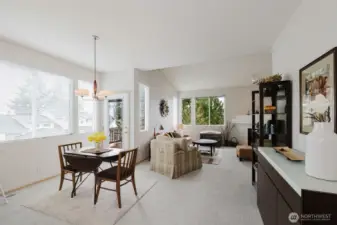 Open concept for easy entertaining.