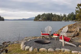 1 of 3 firepits areas to enjoy on the property