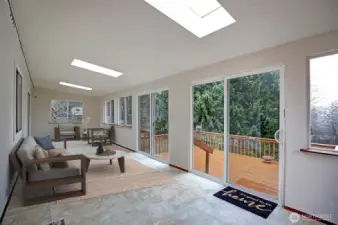 Additional 360 sq ft in this light & bright sunroom!