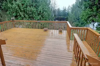 Extra large entertaining deck!