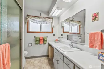 Full Bathroom with Updated Walk-In Shower