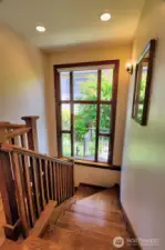 With a large east facing window, this is not your typical staircase.
