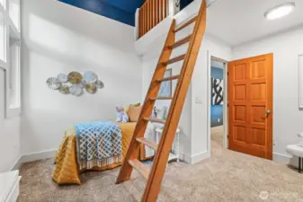 Loft style bedroom