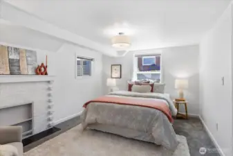 Lower Guest room with closet and egress window