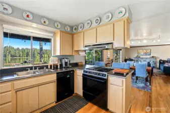 Kitchen w/Corian counters