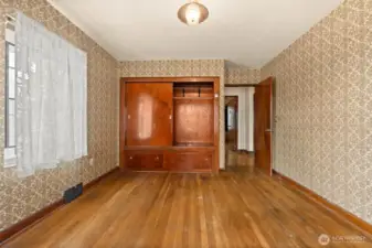 Beautiful built ins in main bedroom
