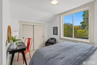 One of three spacious bedrooms on the 2nd level.