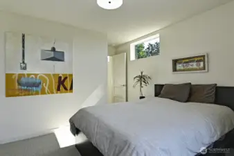 Top level primary with walk-in closet and spa-like bath.