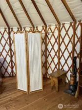 Yurt interior