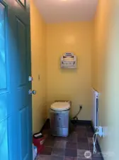Electric incinerating Outhouse Interior