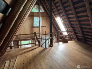A-Frame interior   upstairs
