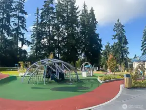 Awesome new play structures and state-of-the-art soft surfacing below. The Richmond Highlands Recreation Center has a lot to offer!