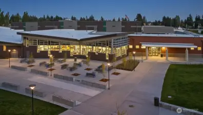 The attractive Shorewood campus feels more like a small college. Tennis courts and more available to the neighborhood.