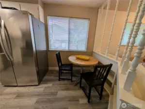 Eating nook by the kitchen on the main floor