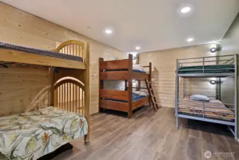 Upstairs DADU room is quite spacious and currently a bunk area.