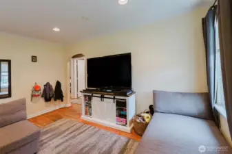 The arched doorways are classy touch.