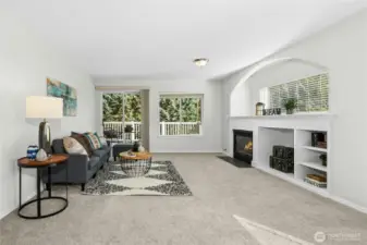 Opened, bright living room