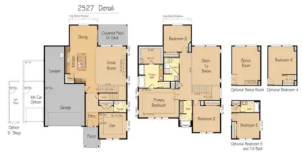 Rouge floorplan options