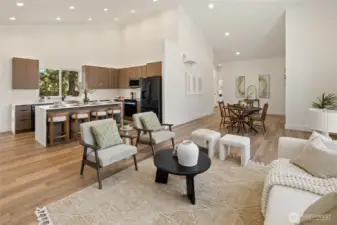 Open concept for all around enjoyment