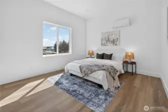 2nd Bedroom with ample closet space and lighting