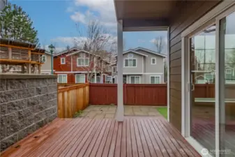 Covered and Uncovered deck