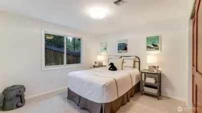 A view of the third bedroom.