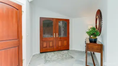 Generous entry with tile flooring.