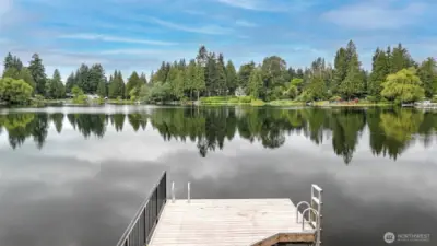 Large dock in perfect condition. Lake Haller is 15 acre of serenity all year long.