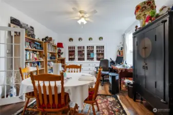 Dining Room Main Unit 704 Shows the original built in Hutch