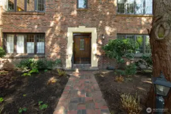 Entry to the unit.